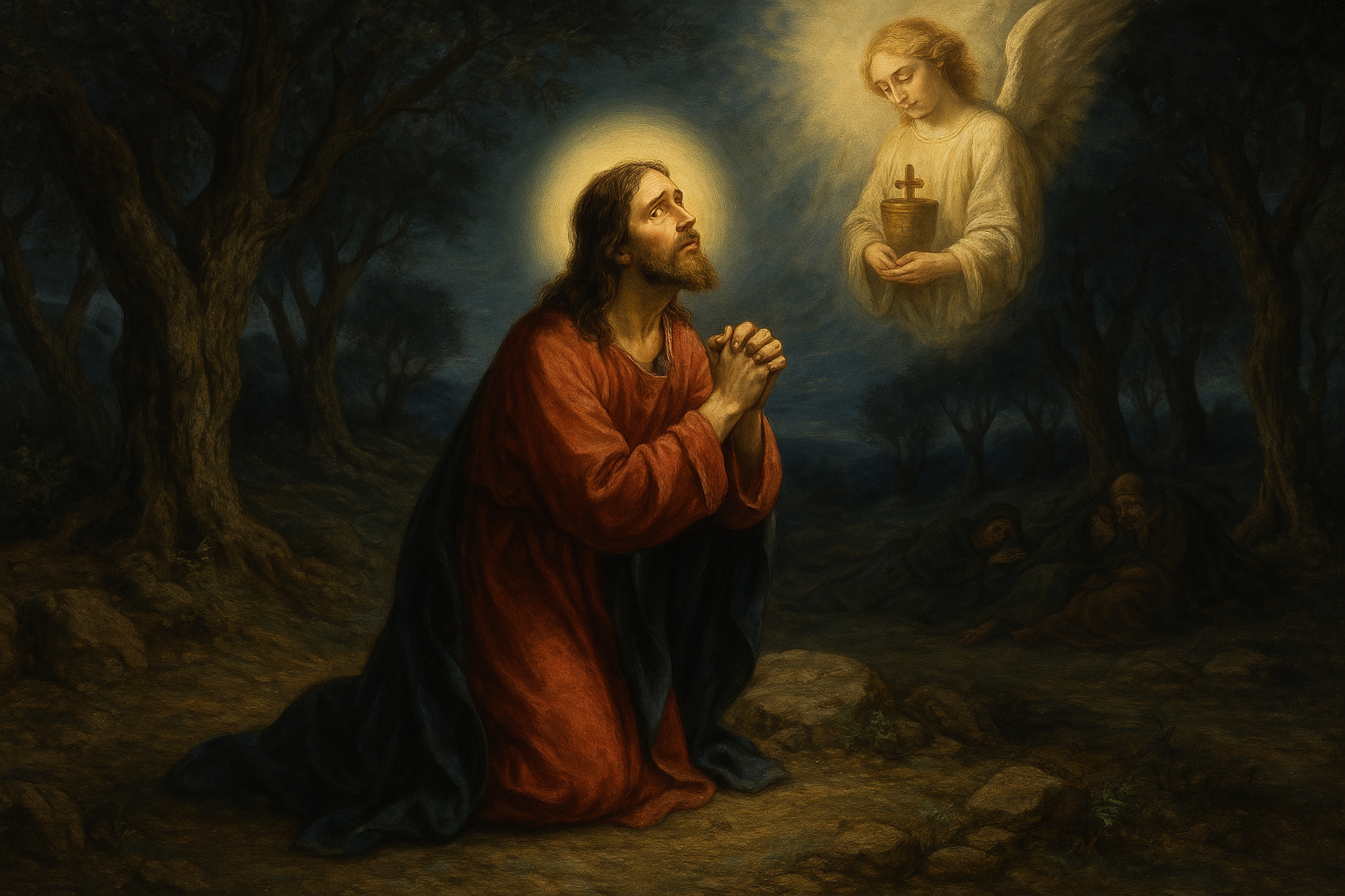 Jesús en el huerto de Getsemaní